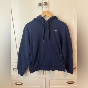Lacoste Blue Classic Fit Hooded Sweatshirt - Mens Size Medium